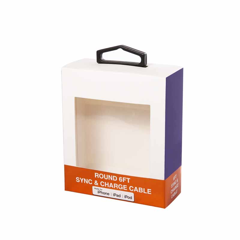 Блестящ ламиниращ подарък пакет прозорец Кутия за опаковане на хартия с чист прозорец