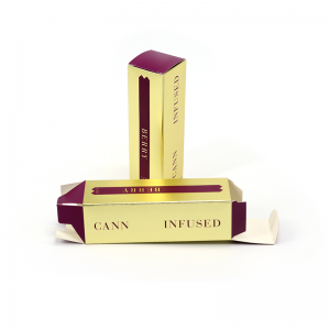 Козметична сгъваема картон Рециклирана хартия Подарък потребителска червило Mascara Ноктите лак опаковка кутия